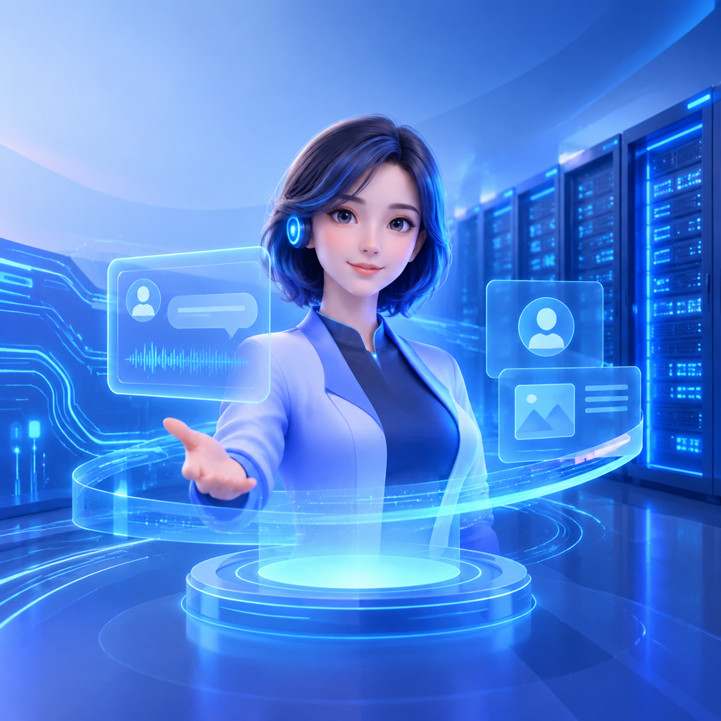 3D数字人交互助手场景图